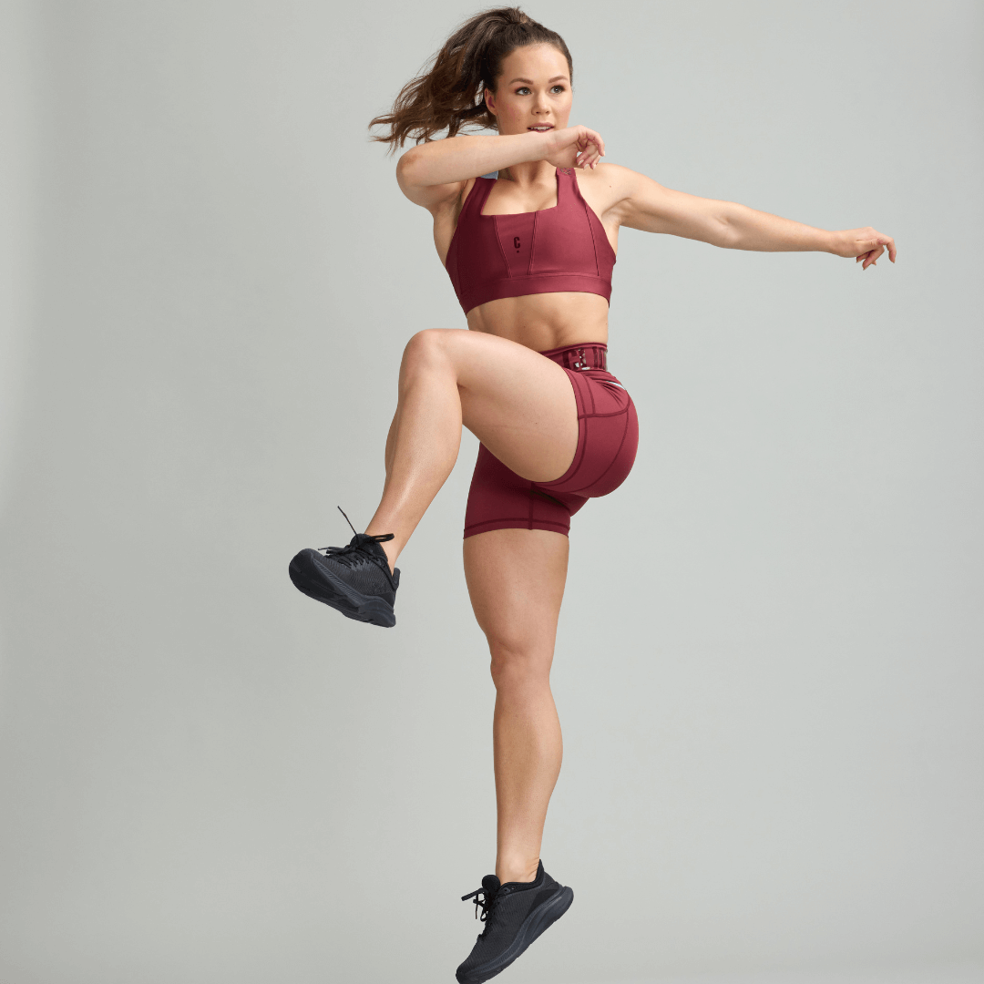 CLQ Power Shorties - Oxblood