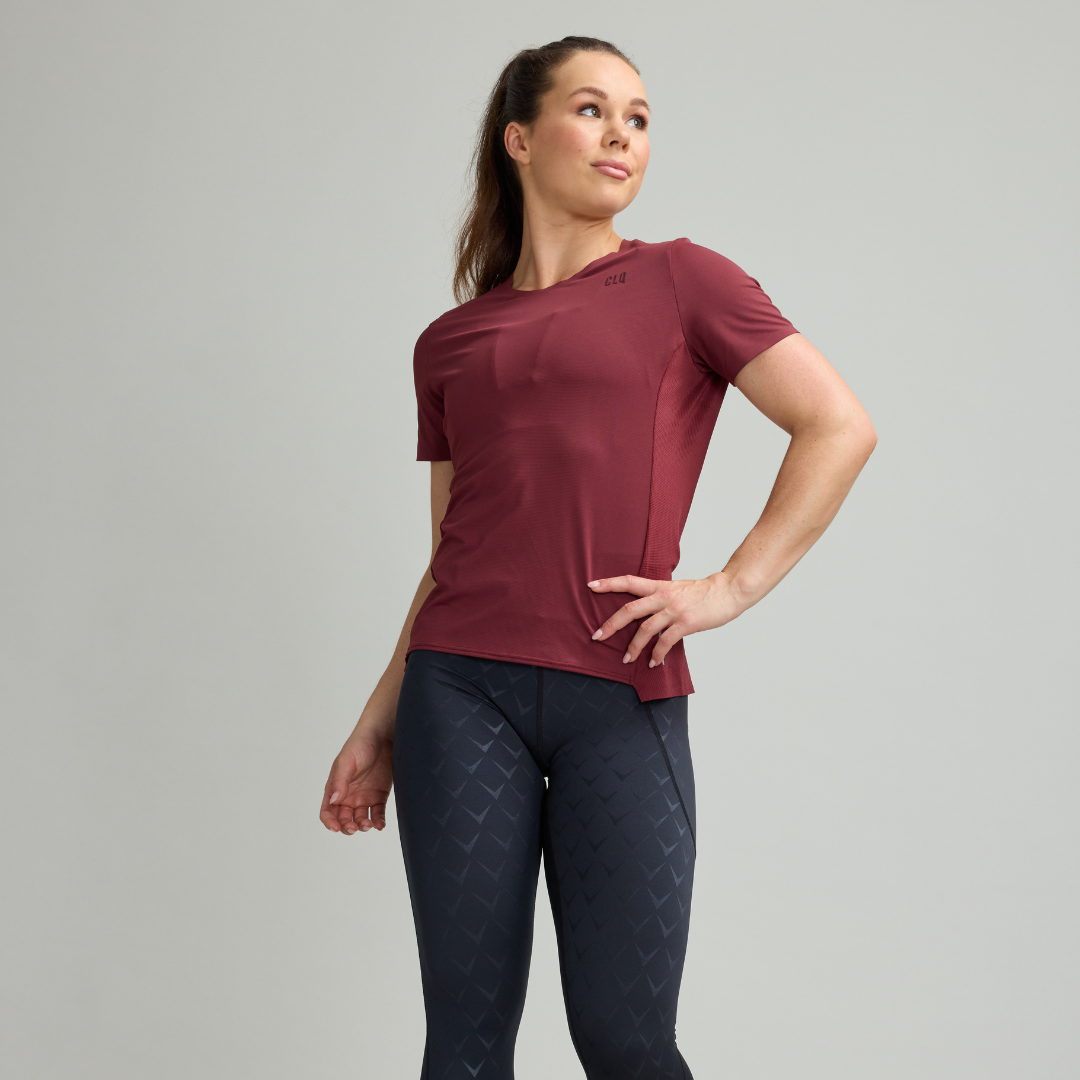 Power Panel Tee - Oxblood