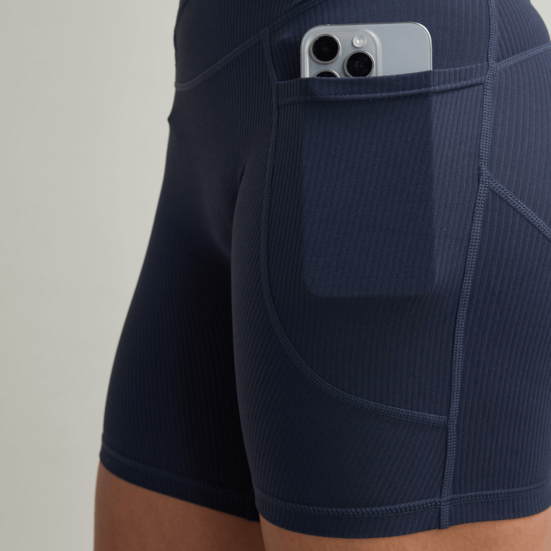 CLQ Flex rib Mid-Biker - Petrol