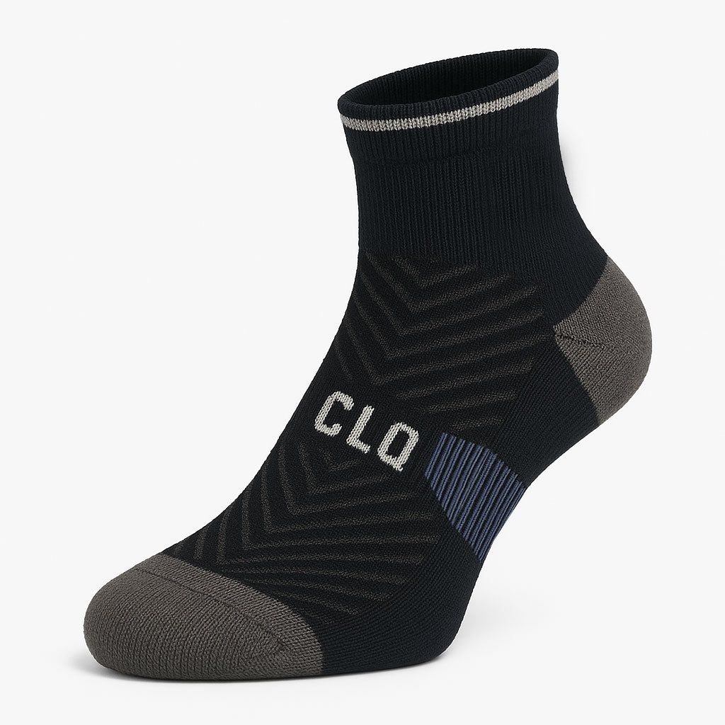 CLQ Reflect Run Socks - Black