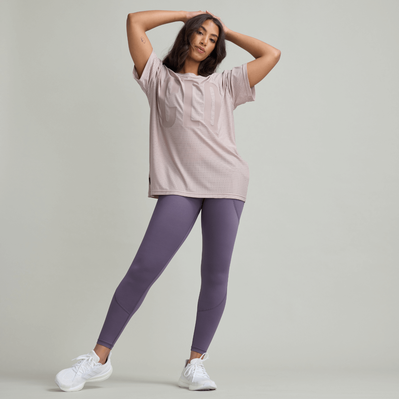 CLQ Flex Oversize Mesh Tee