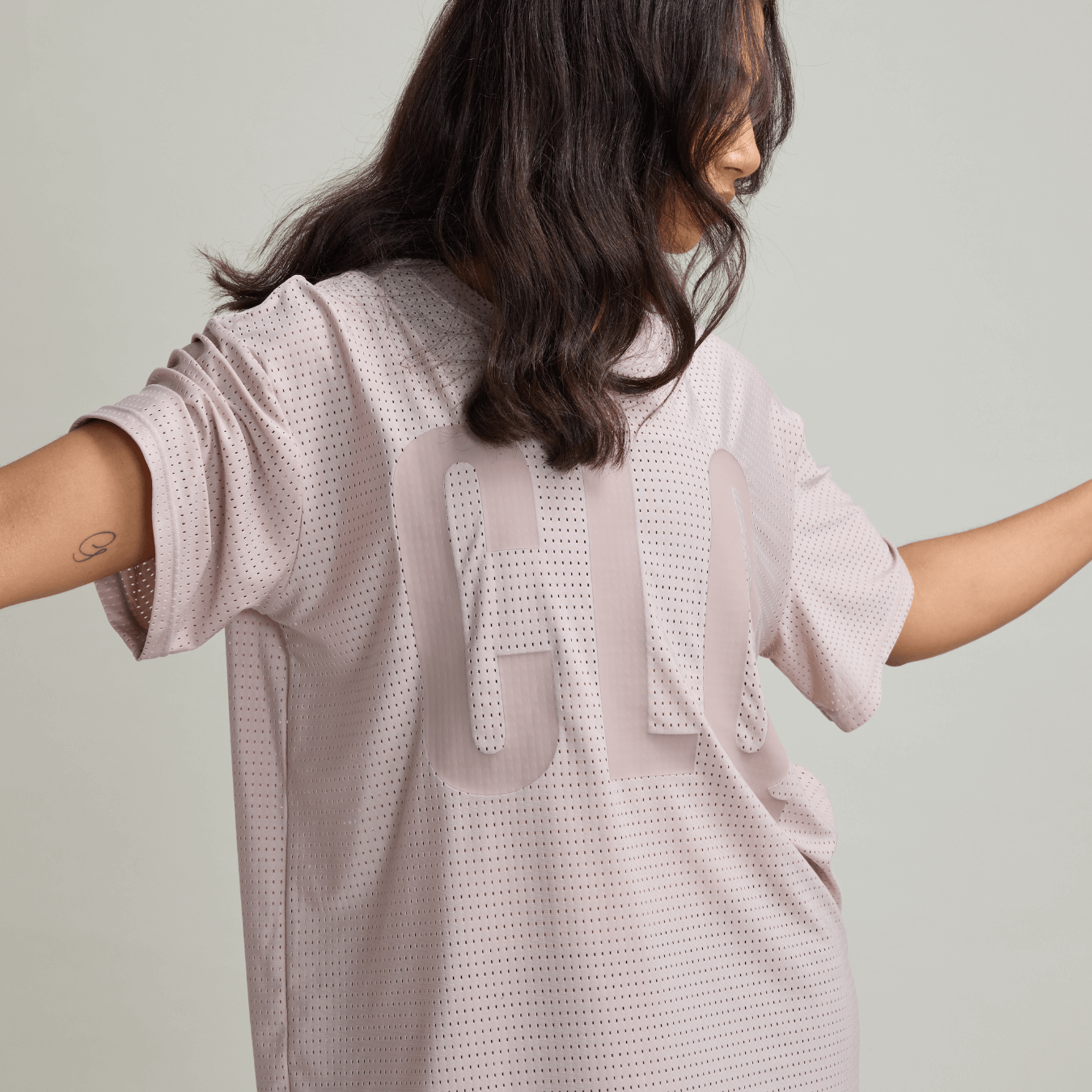 CLQ Flex Oversize Mesh Tee
