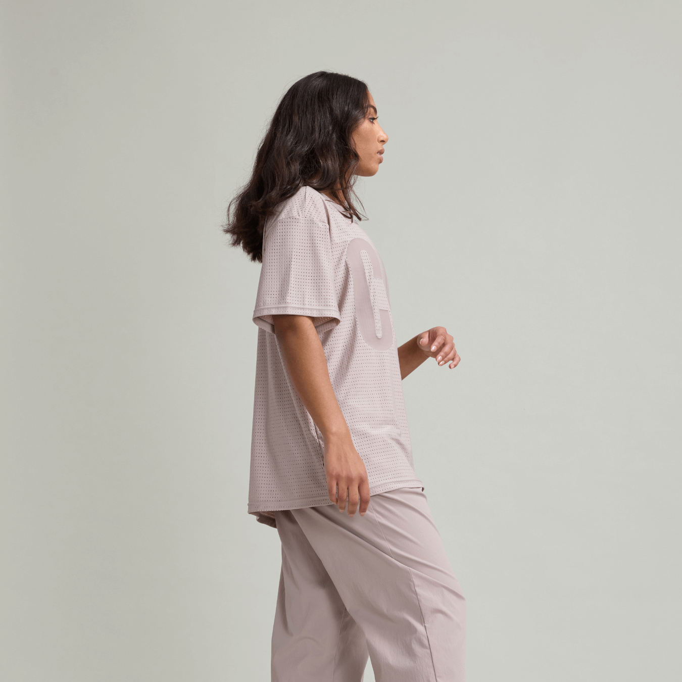 CLQ Flex Oversize Mesh Tee
