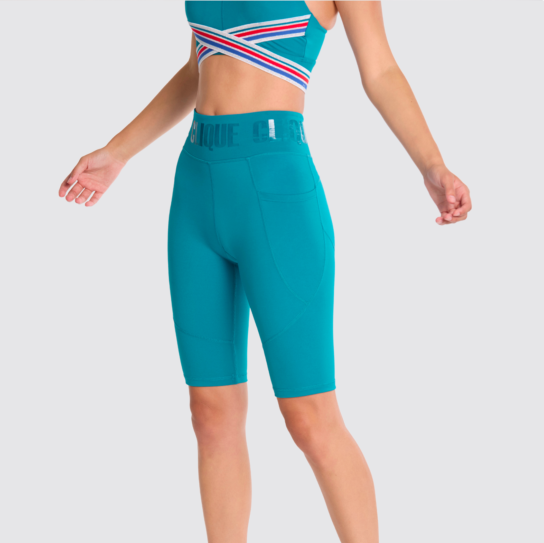 CLQ Power Biker Short - Teal