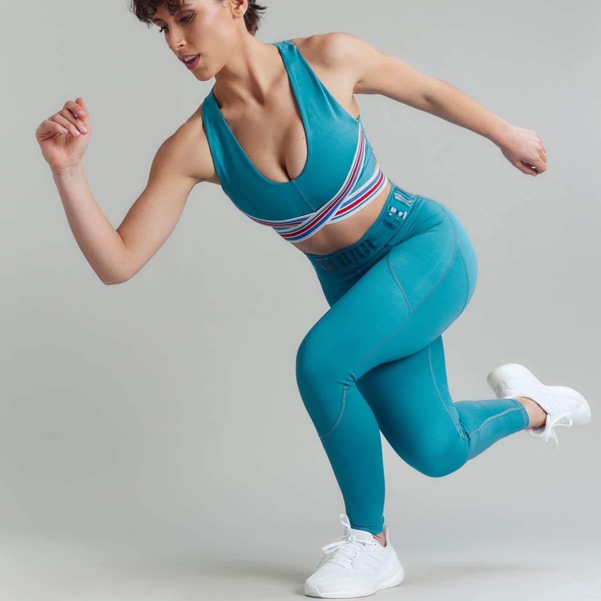 CLQ Tall Power Compression Tights - Teal
