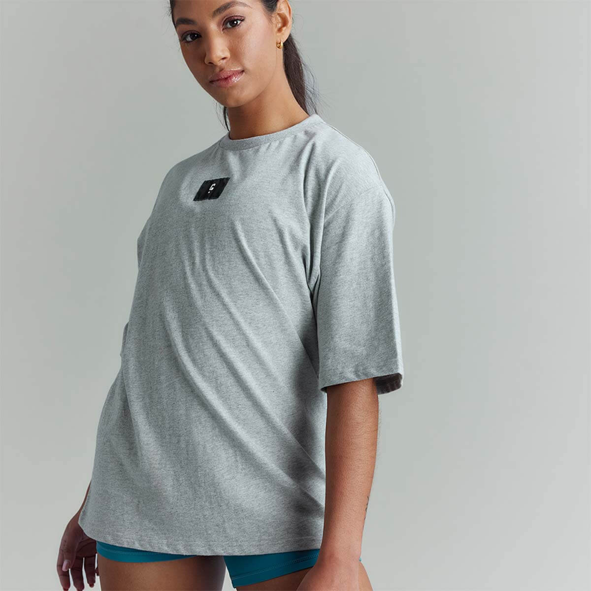 Oversize Tee Grey Marle
