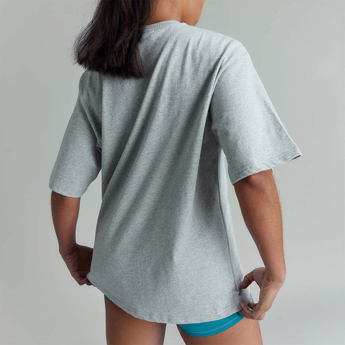 Oversize Tee Grey Marle