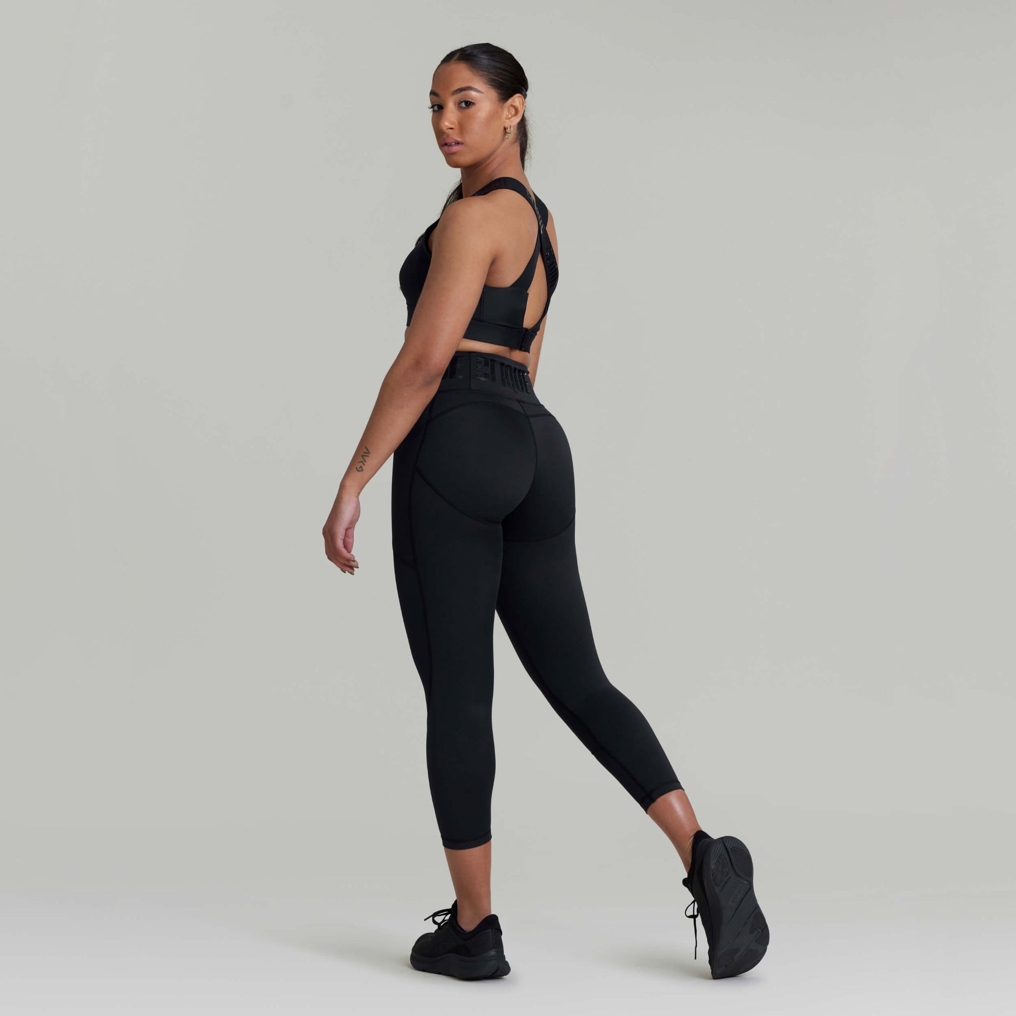 CLQ Power 7/8 Compression Tights- Stealth