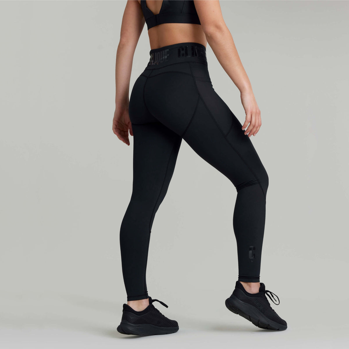 CLQ Tall Zone Compression Tights Stealth CLIQUE Fitness