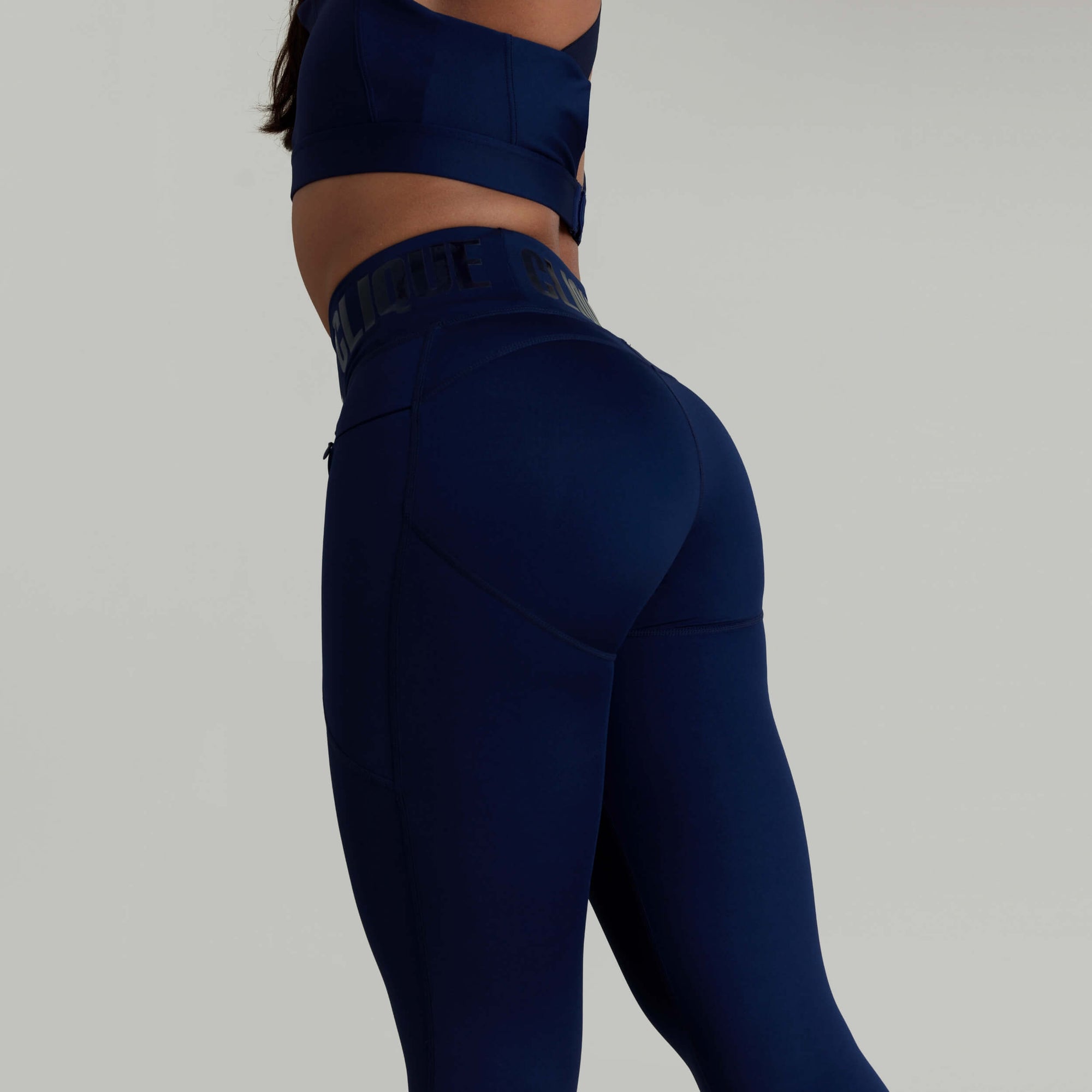 CLQ Zone Compression Tights-French Navy