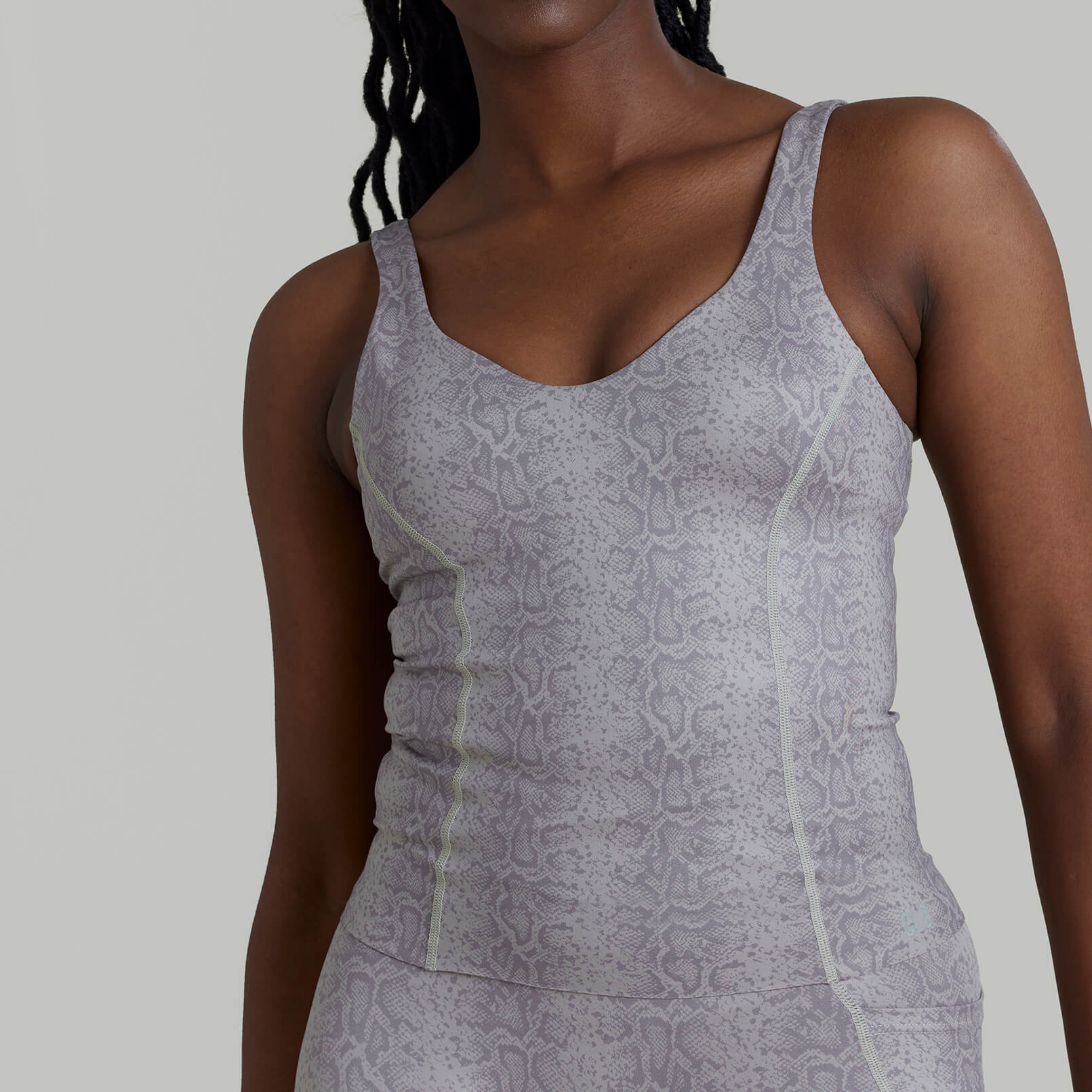 CLQ Power V Neck Tank - Snake