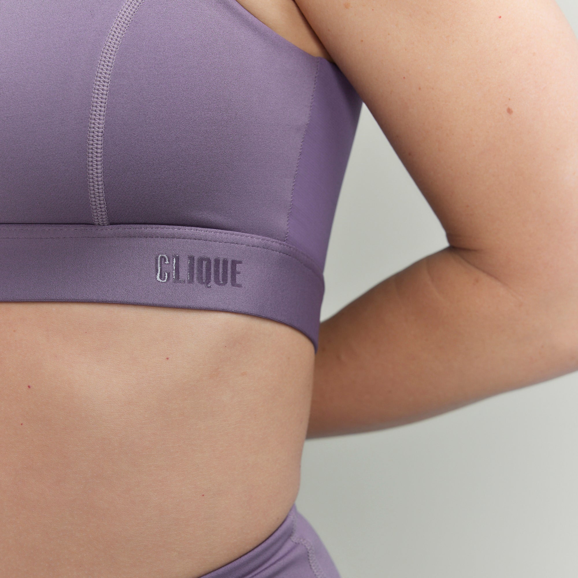 CLQ Flex Square Neck Bra - Mauve