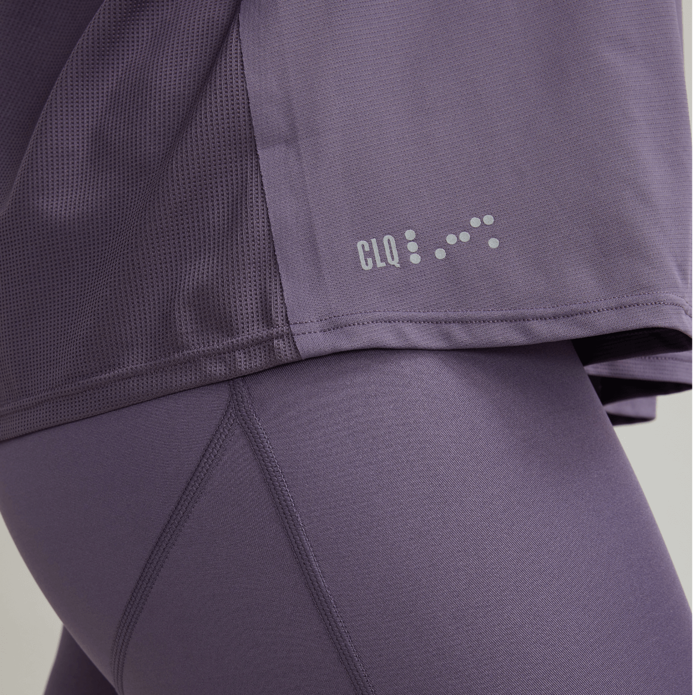 CLQ Flex Split Back Singlet Purple