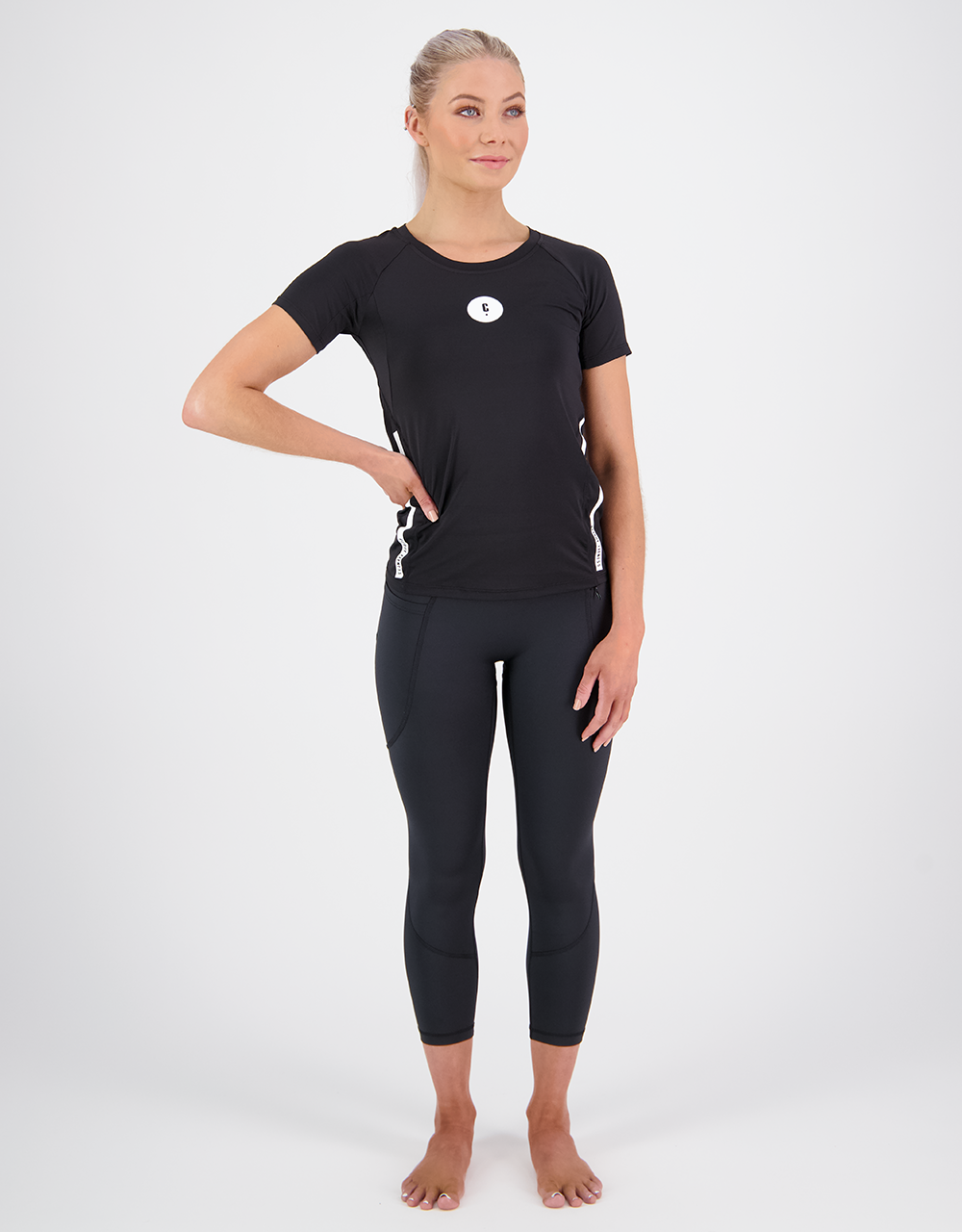 Zone Training Tee - Black / White