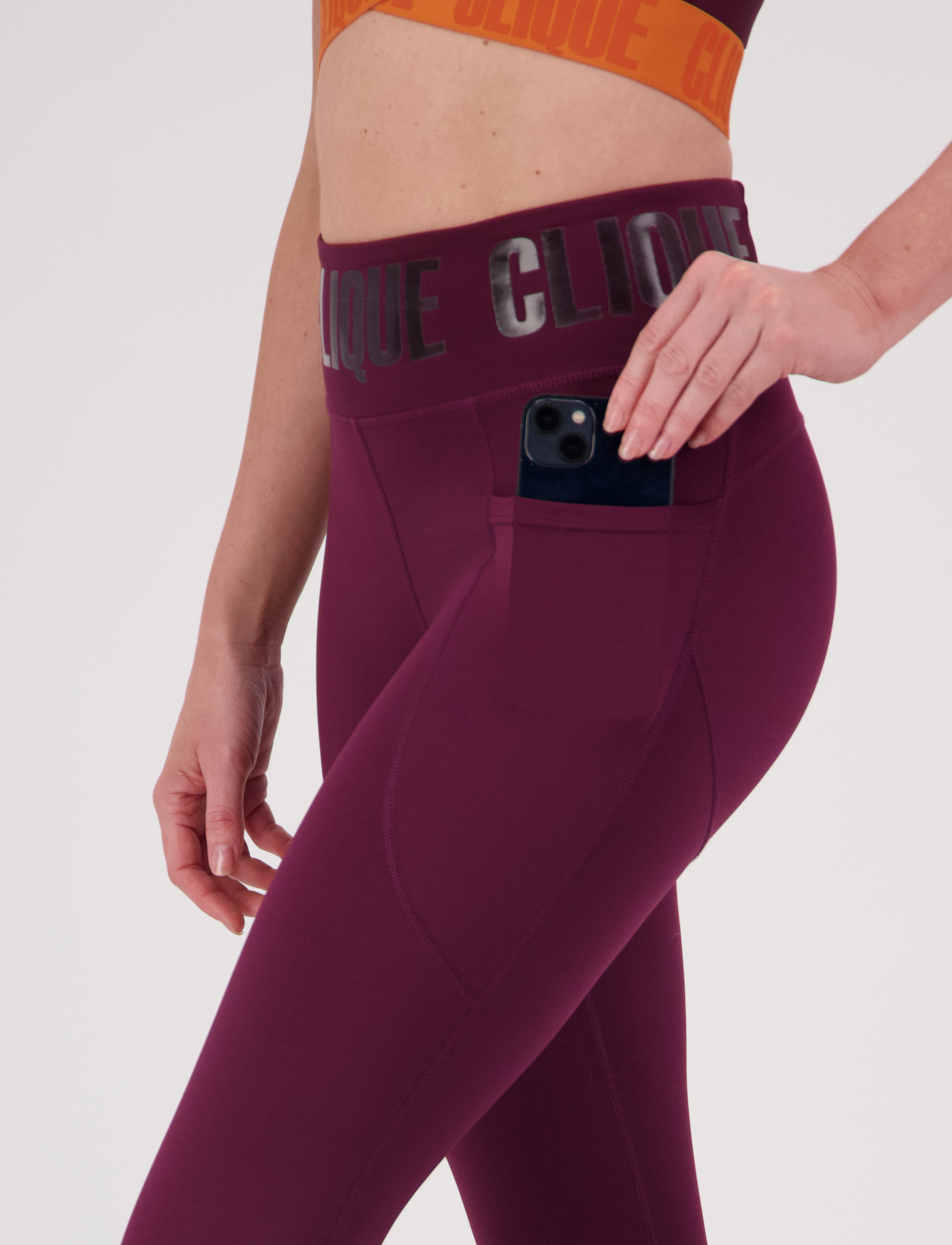 Burgundy hot sale compression pants