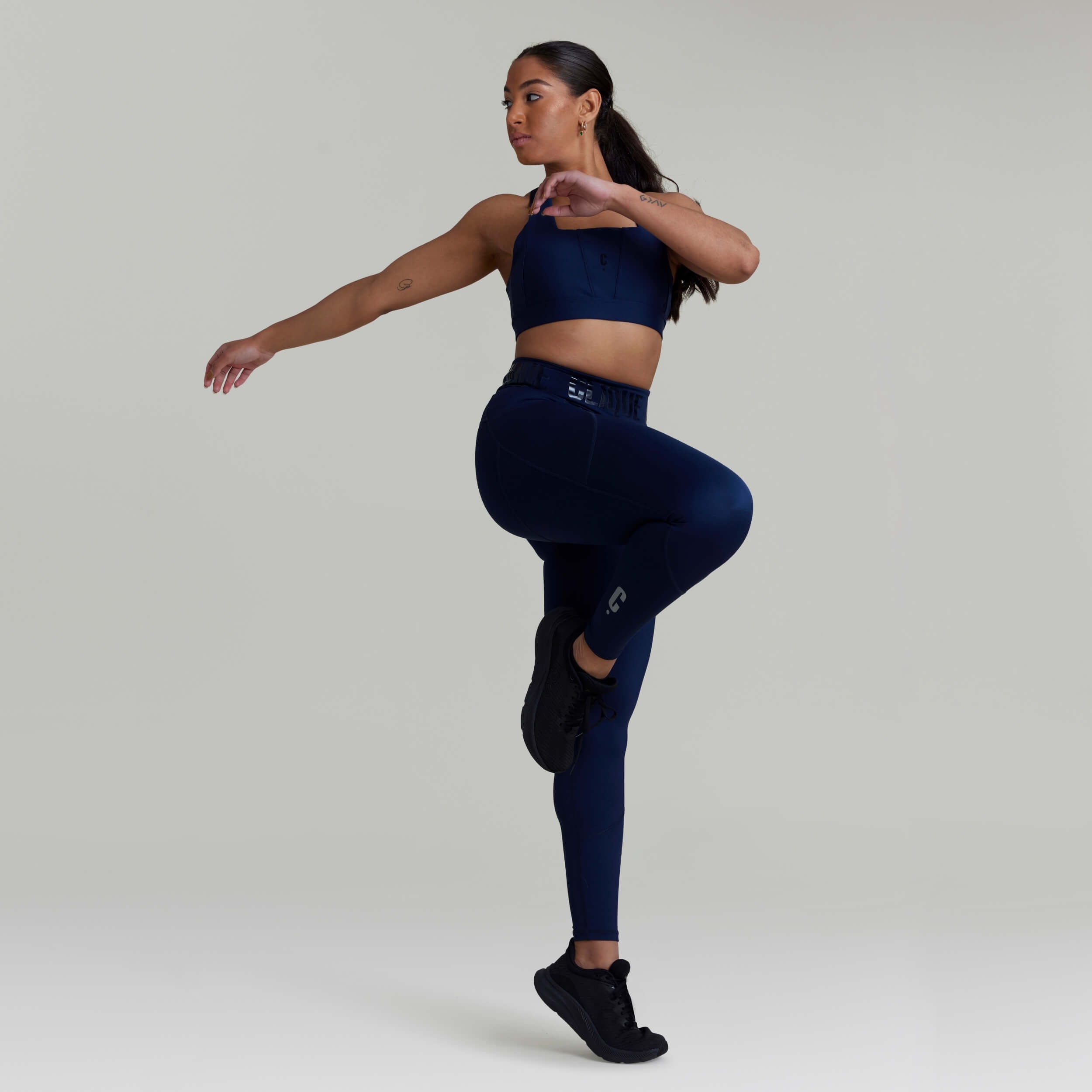 CLQ Zone Compression Tights French Navy CLIQUE Fitness